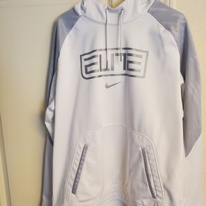 White Nike Elite hoodie